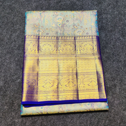 Kanchi Meenakari Brocade Pure handloom Silk Saree - KMP1791