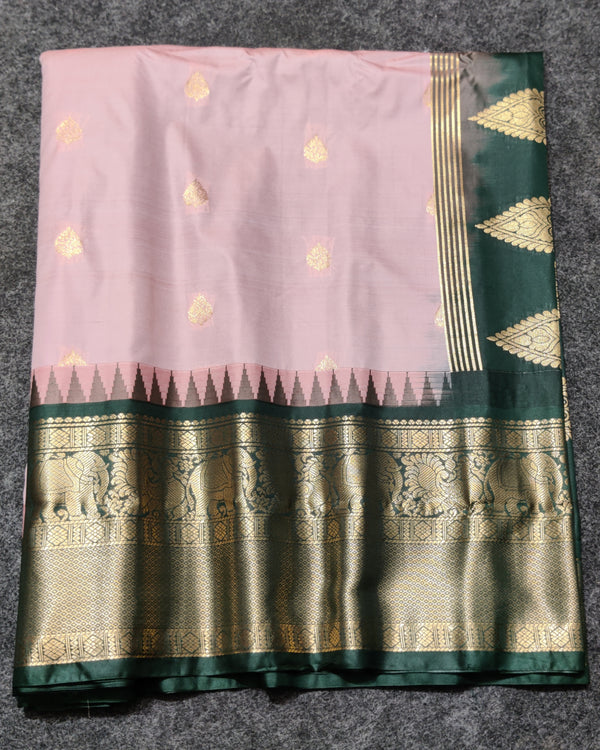 Gadwal Semi Silk Saree - GSM13