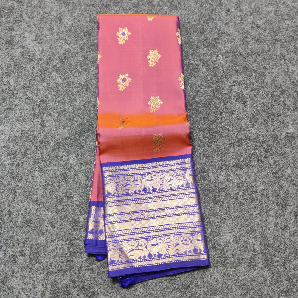 Kanchi Vintage Gap border pattu - KMP250