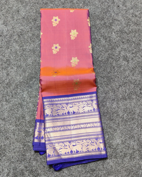 Kanchi Vintage Gap border pattu - KMP250