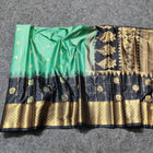 Gadwal Semi Silk Saree with Zari Checks – GSM08 at Jyothi Saree Mandir