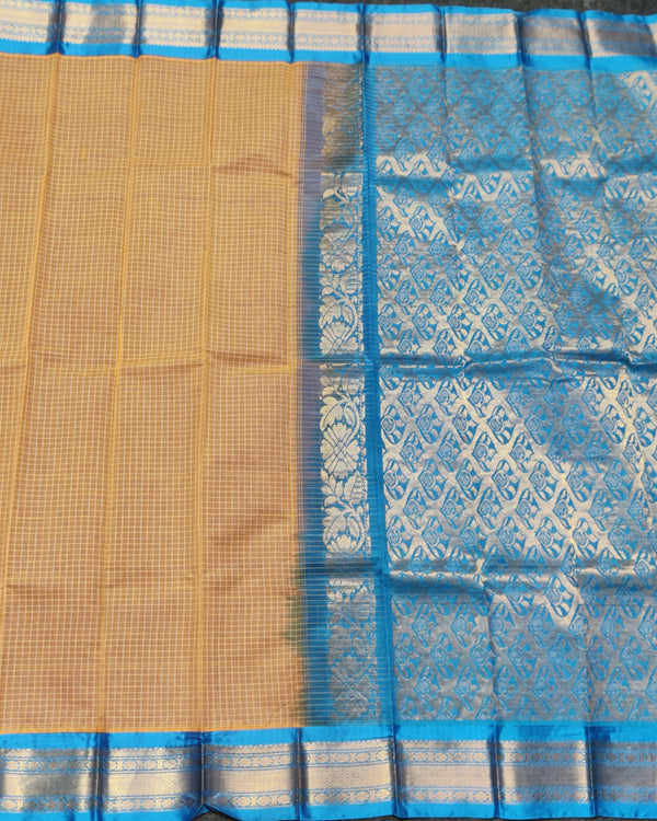Gadwal cotton check - GC15 alternate view