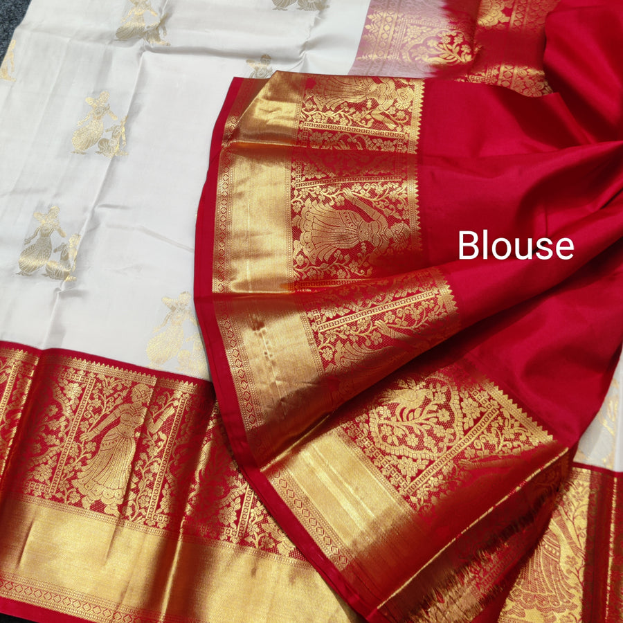50% off Kanchi kuttu vintage Handloom saree - KMP84
