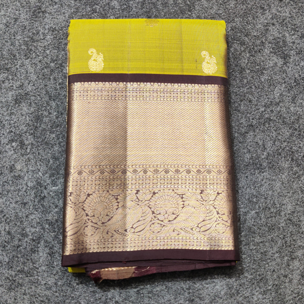 Kanchi Vintage Gap border pattu - KMP249