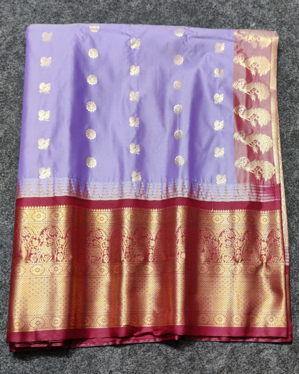 Gadwal Semi Silk Saree - GSM18