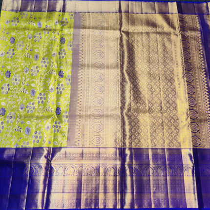 Kanchi Meenakari Brocade Pure handloom Silk Saree - KMP1782