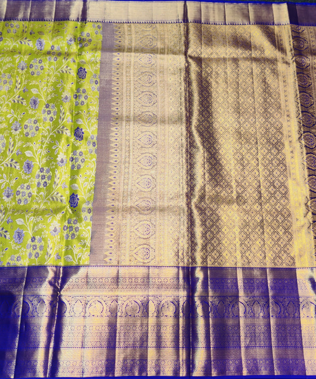 Kanchi Meenakari Brocade Pure handloom Silk Saree - KMP1782