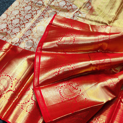 Kanchi Pattu Wedding Sarees @30% Off -KMP970