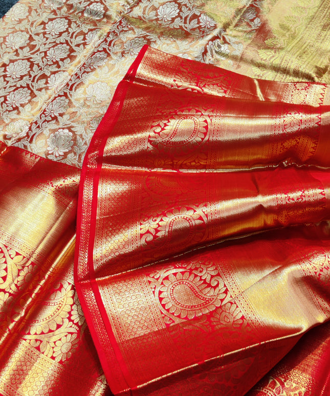 Kanchi Pattu Wedding Sarees @30% Off -KMP970