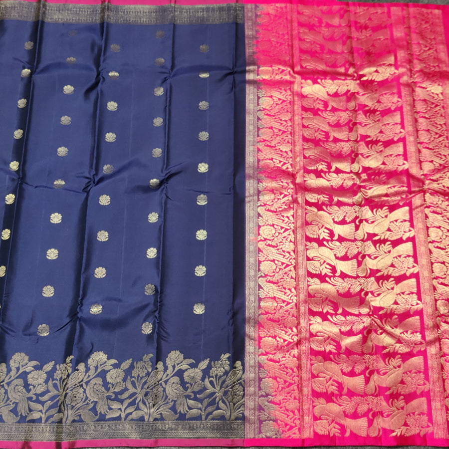 Pure Soft Silk Scurt Border Saree - LWP223