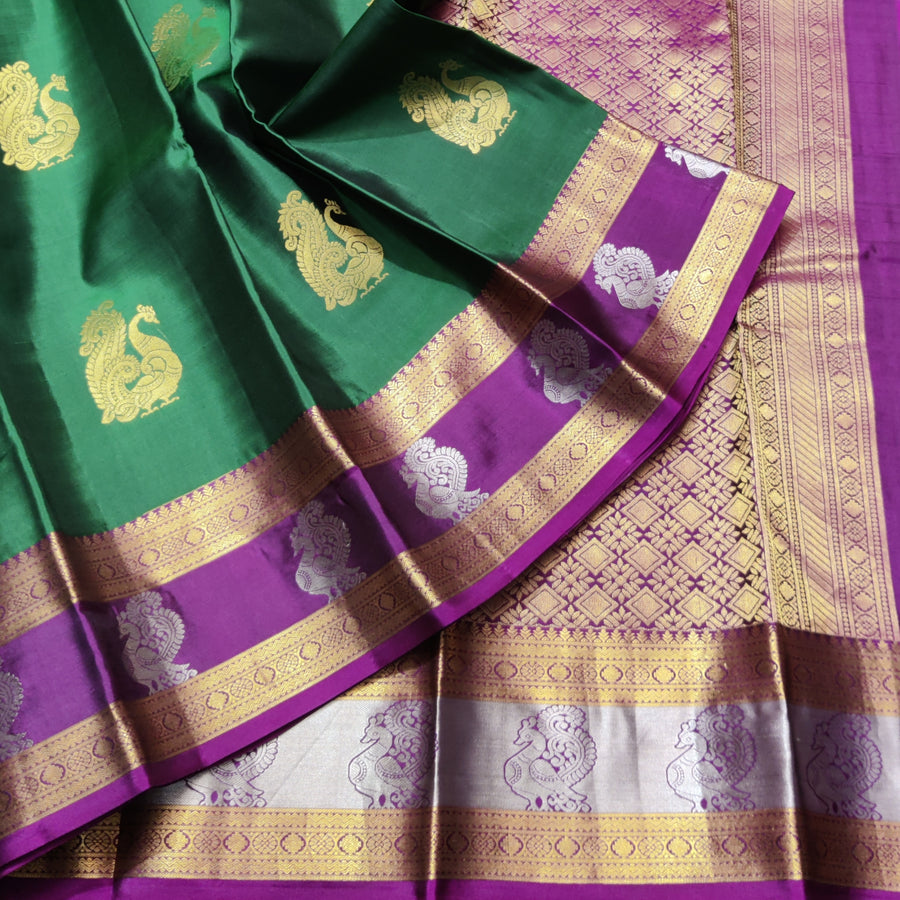 50% off Kanchi kuttu vintage Handloom saree - KMP63