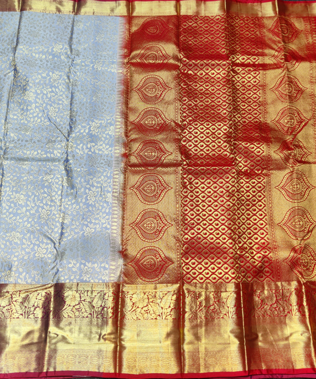 Kanchi pattu half fine bridal wear saree HF20