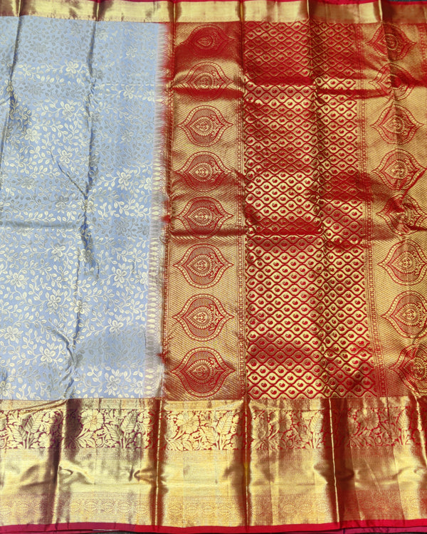 Kanchi pattu half fine bridal wear saree HF20 alternate view