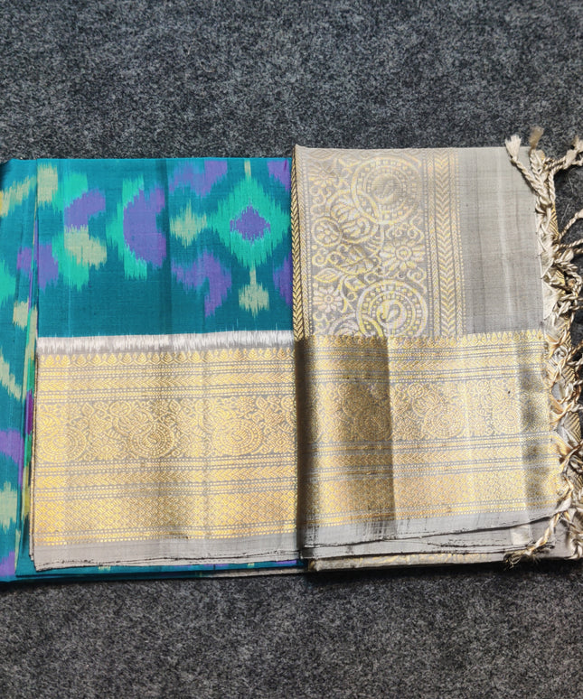 Ikkath Pure Silk Pattu Saree- IKT63