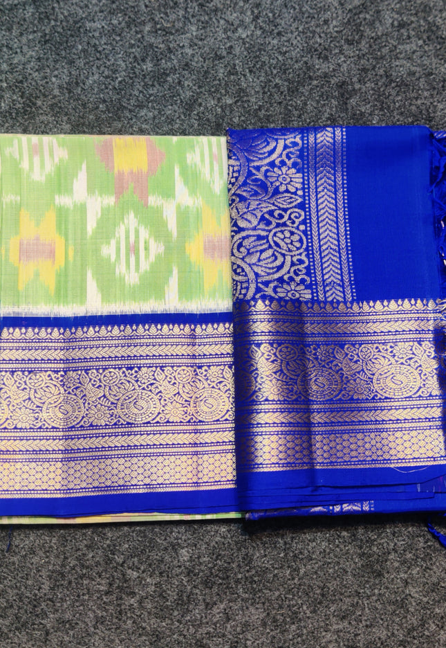 Ikkath Pure Silk Pattu Saree- IKT57