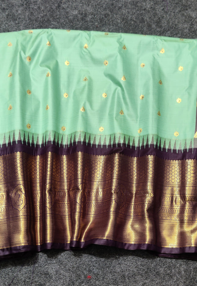 Gadwal Semi Silk Saree - GSM17