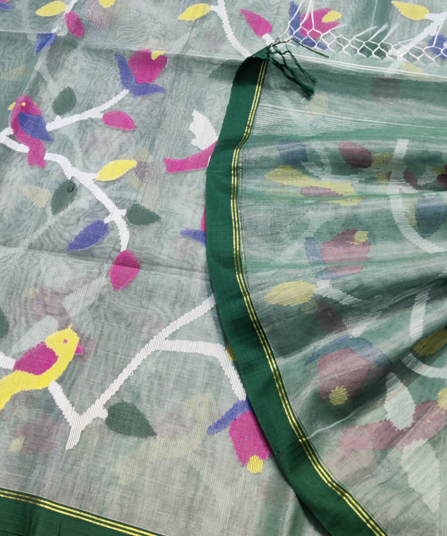 Jamdani handloom pure silk - JM12