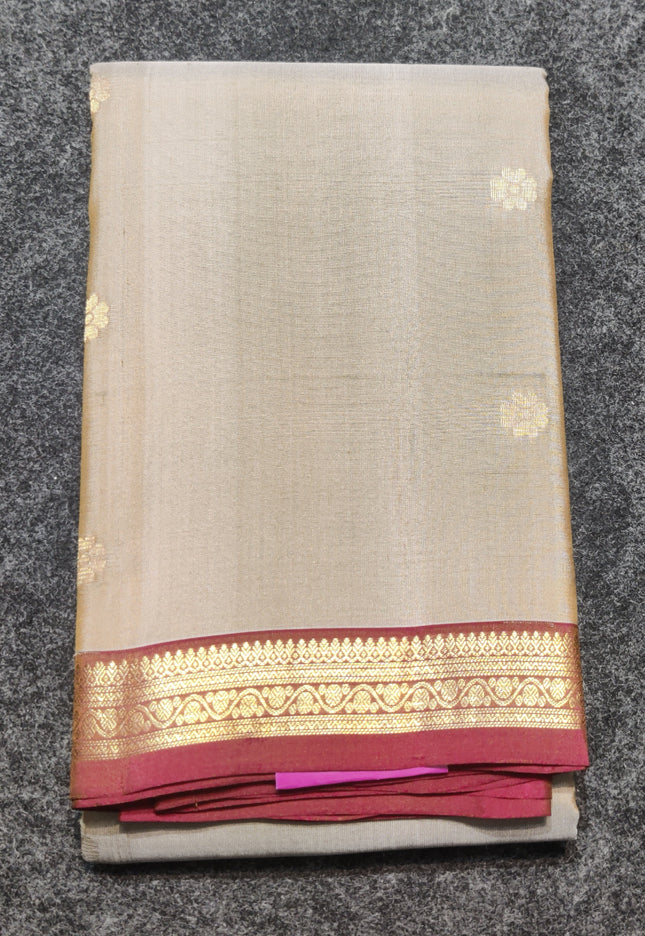 Kanchipattu small border saree - KMP1598