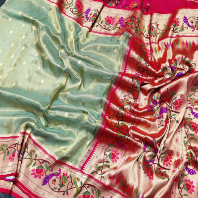 Banaras Tissue Paithani silk saree - BRS18