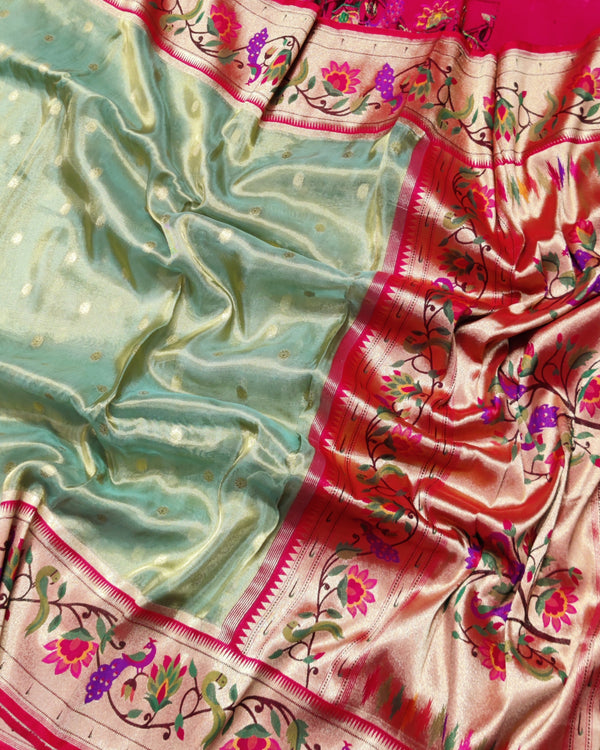 Banaras Tissue Paithani silk saree - BRS18