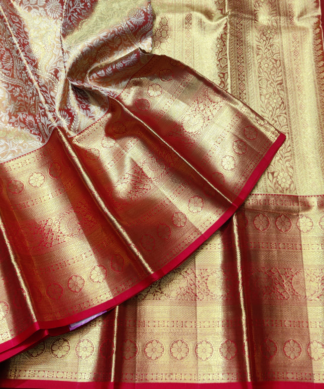 Kanchi Pattu Wedding Saree @35% Off -KMP65