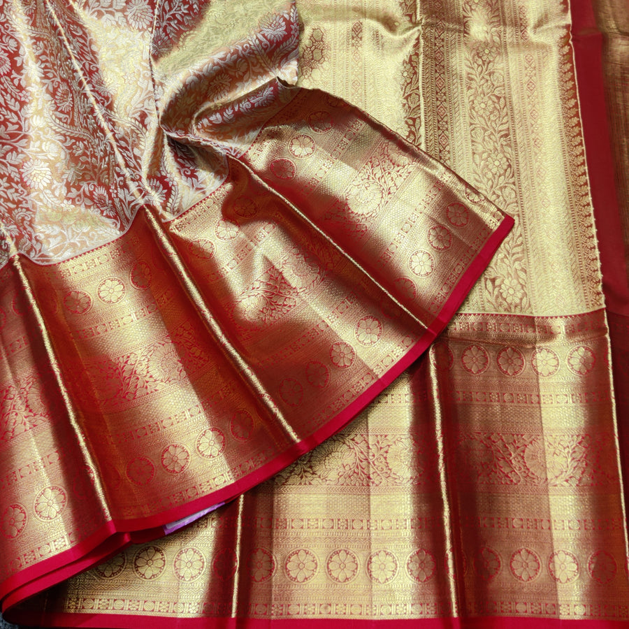 Kanchi Pattu Wedding Saree @35% Off -KMP65