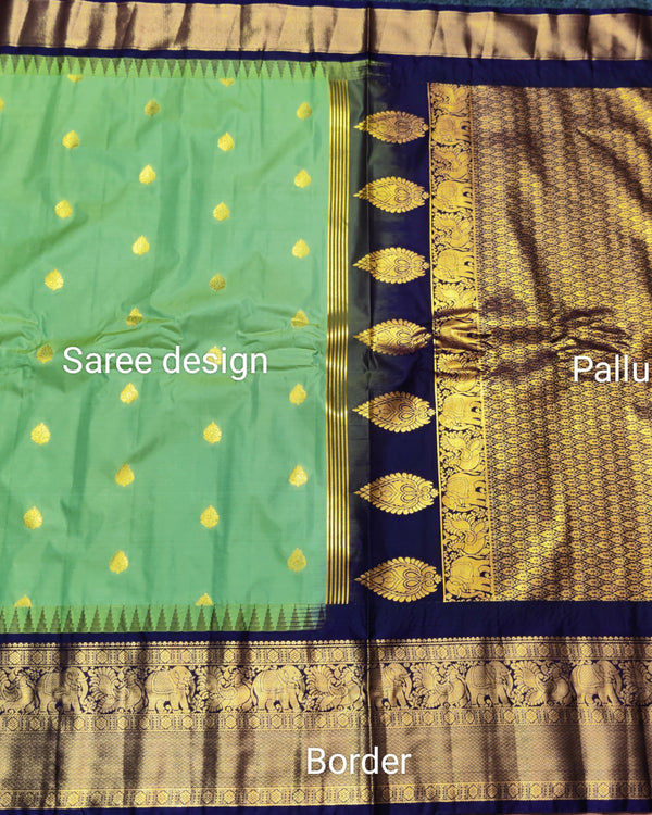 Gadwal Semi Silk Saree - GSM02 alternate view