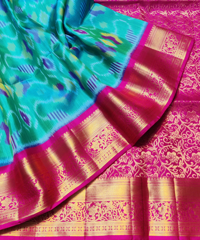 Ikkath Pure Silk Pattu Saree- IKT51