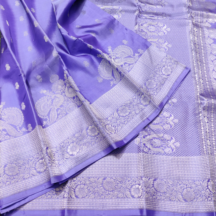 35% off Kanchi Pure Lavender Saree - KMP51