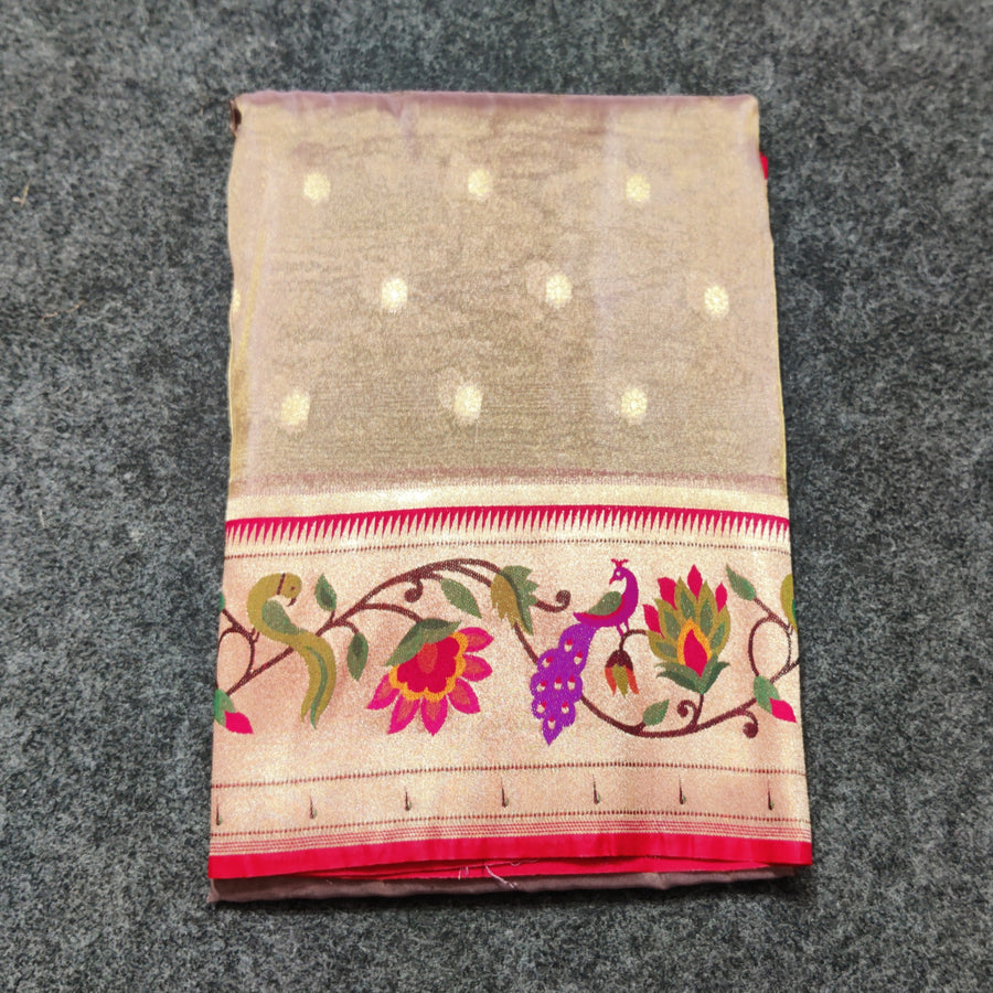 Banaras Tissue Paithani silk saree - BRS17