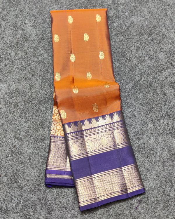 Kanchi Vintage Gap border pattu - KMP292