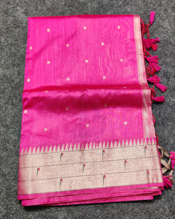 Jute paithani silk sarees - J01