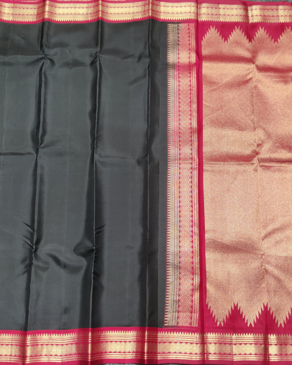 Kanchi Handloom Vintage Pattu saree - KMP38 alternate view