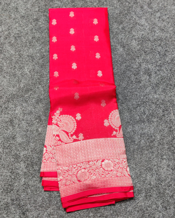 35% off Kanchi Pure Red Saree - KMP50
