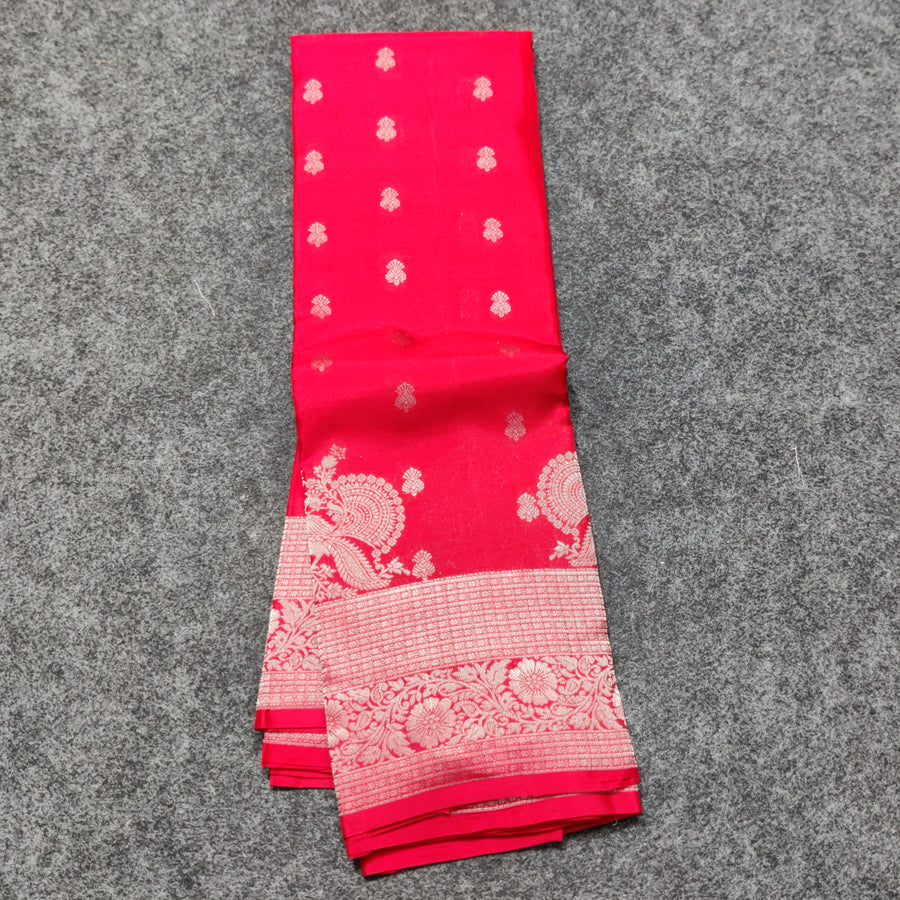 35% off Kanchi Pure Red Saree - KMP50