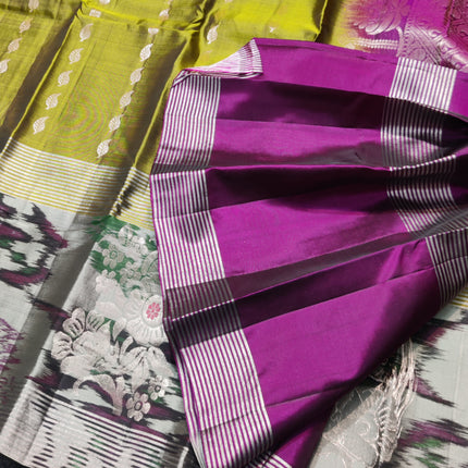 Lightweight Pattu Scurt Border Saree - LWP1072