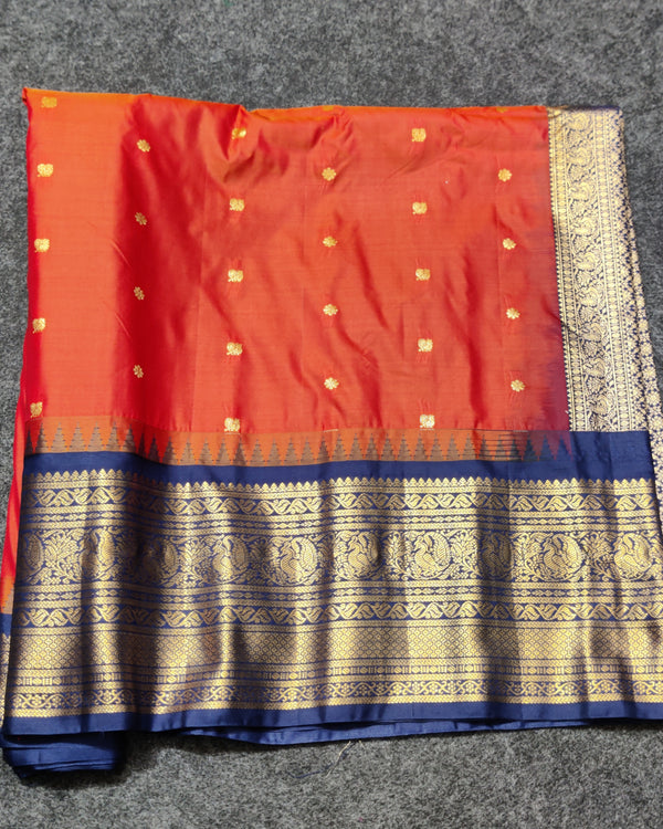 Gadwal Semi Silk Saree - GSM17 alternate view