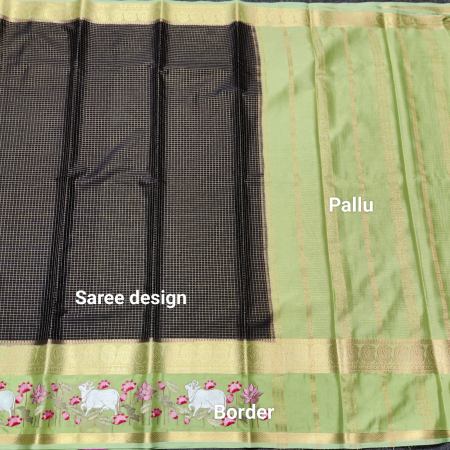 Semi crepe silk saree - SC02
