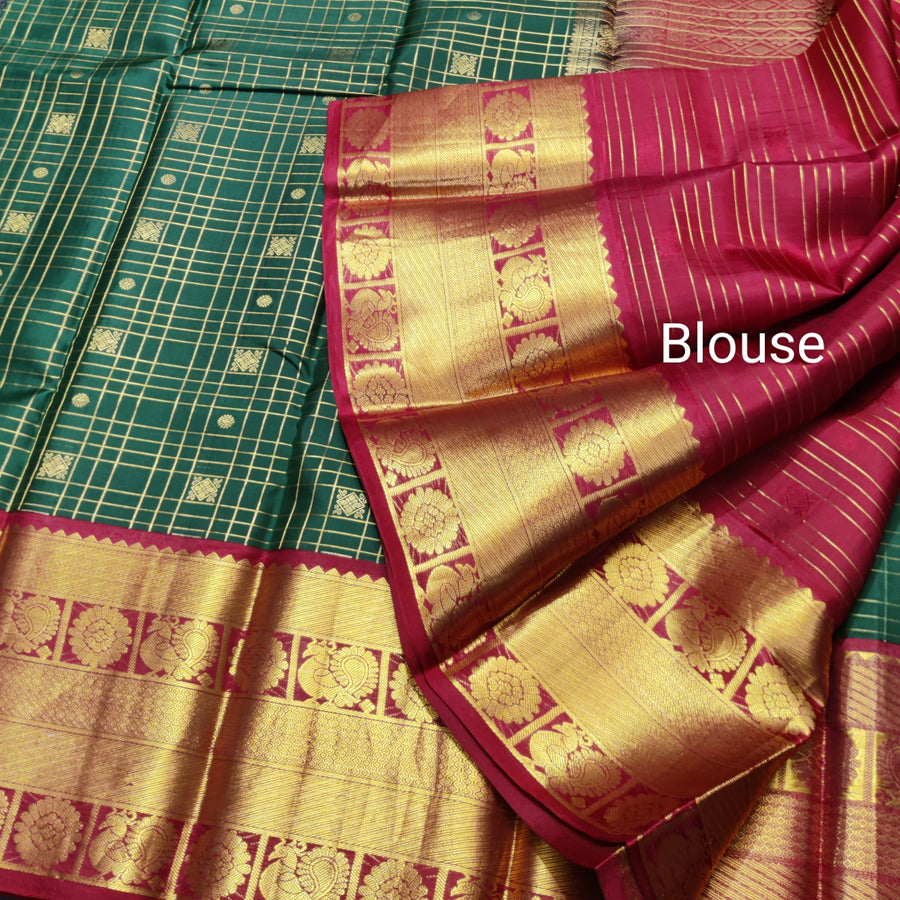 50% off Kanchi kuttu vintage Handloom saree - KMP89