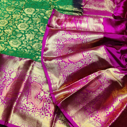 Kanchi pattu half fine Bridal Saree - HF05