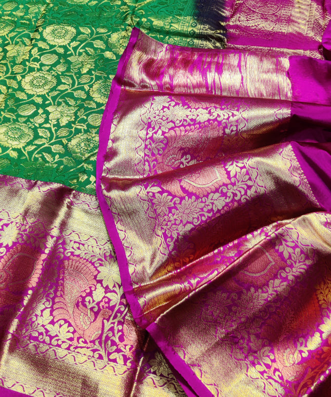Kanchi pattu half fine Bridal Saree - HF05