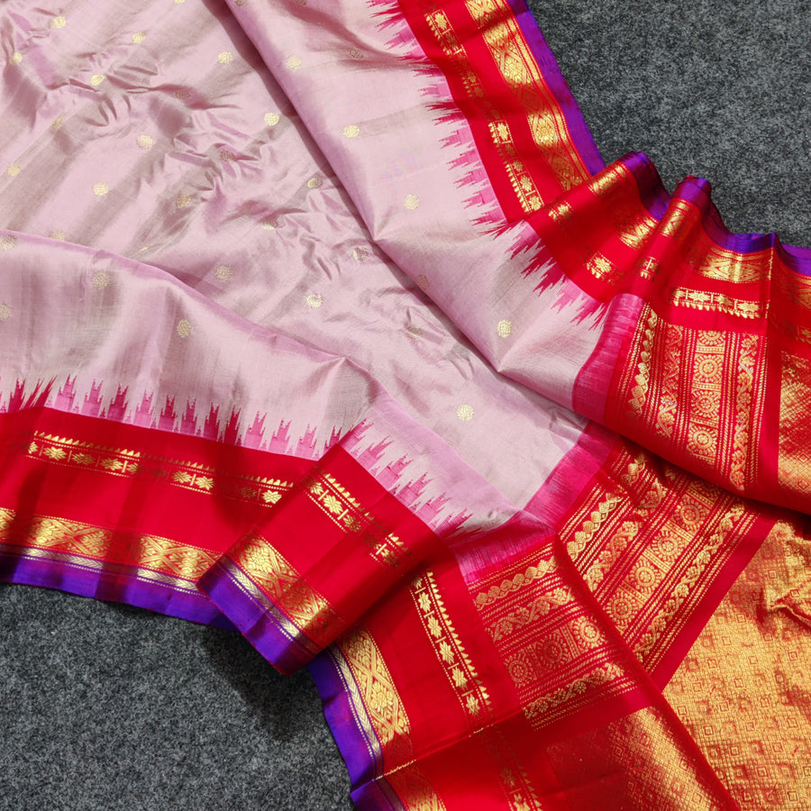 Gadwal Kuttu handloom Pure silk saree - GPS237