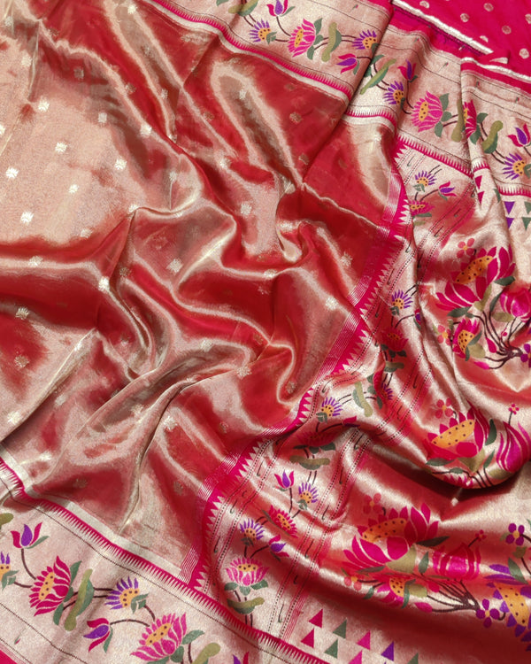 Banaras Tissue Paithani silk saree - BRS11