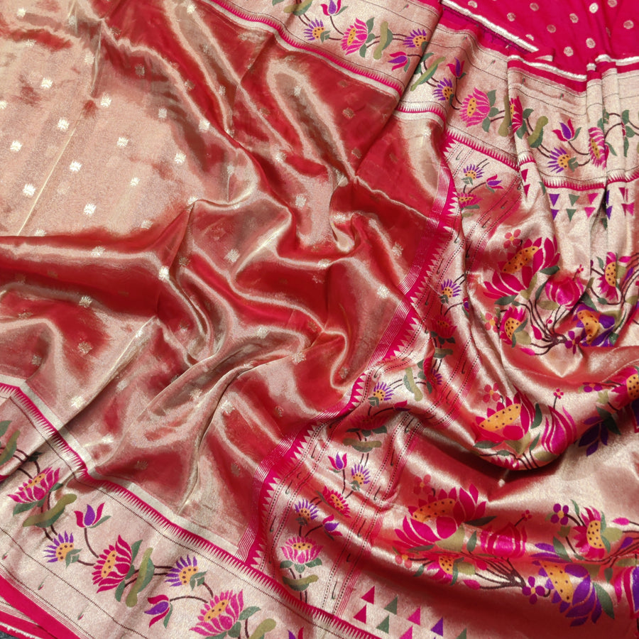 Banaras Tissue Paithani silk saree - BRS11
