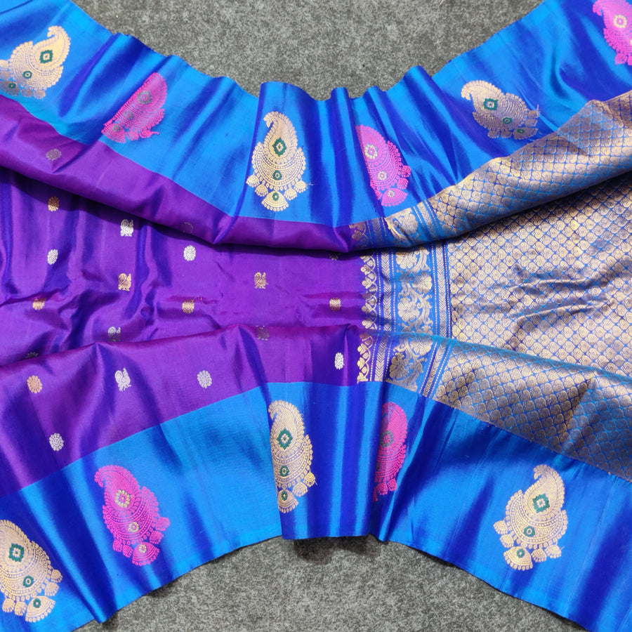 Gadwal Handloom pure silk- GPS04