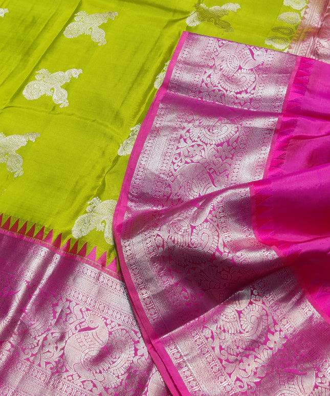 Kanchi Pure Handloom Pattu Saree - KMP151
