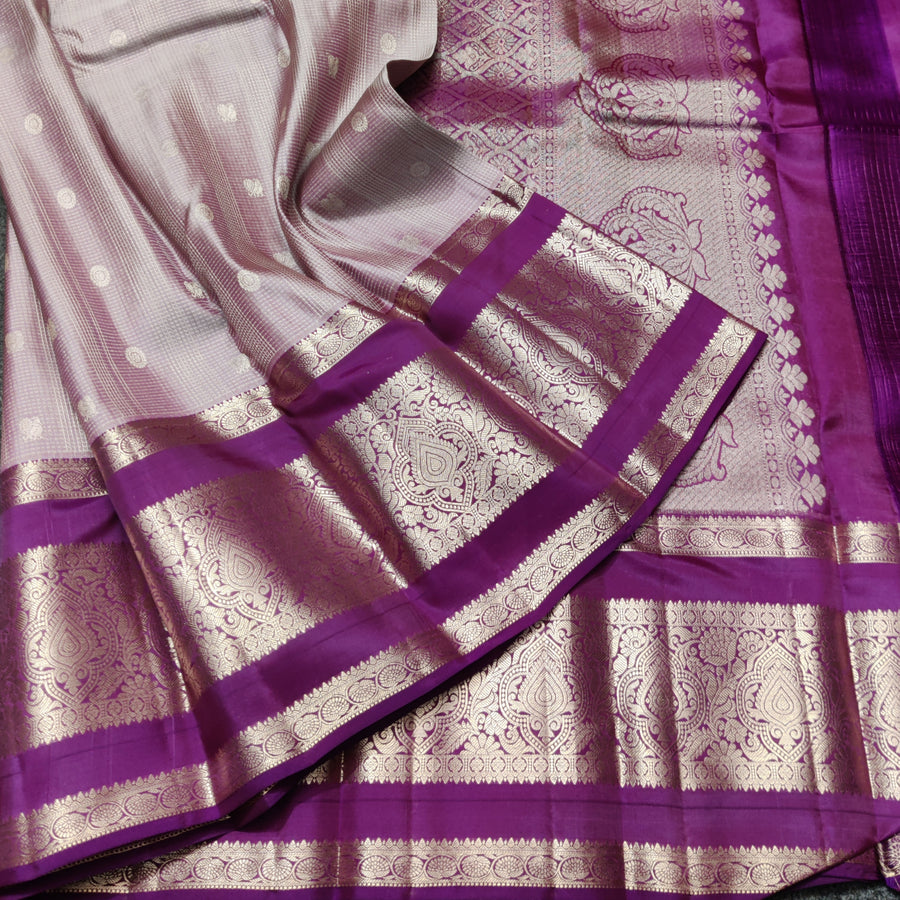 Kanchi Vintage Gap border pattu - KMP103
