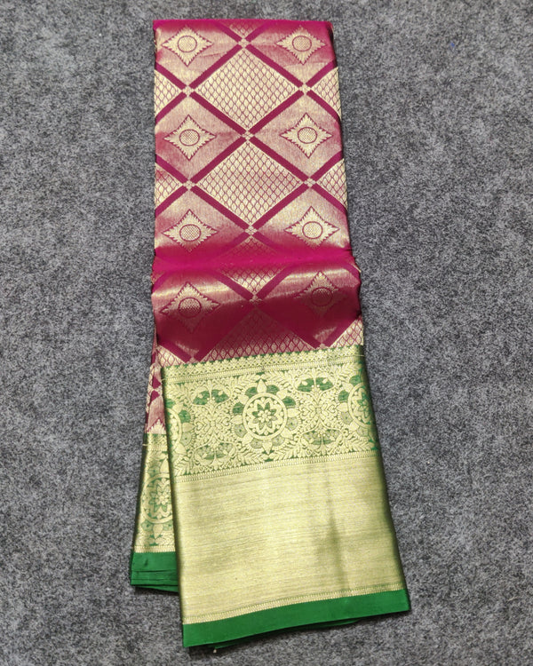 Kanchi pure Bridal wear saree @40% Off - KMP2010