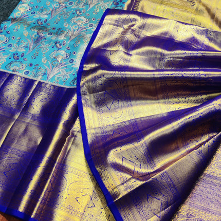 Kanchi Meenakari Brocade Pure handloom Silk Saree - KMP1791