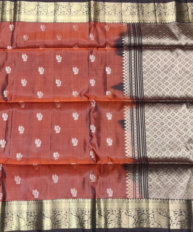 Meenakari kanchi lightweight pattu Saree - KMP130